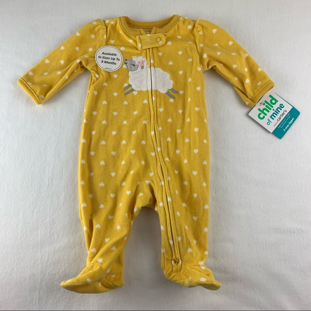 Carter’s Child of Mine Sheep Yellow Baby Outift